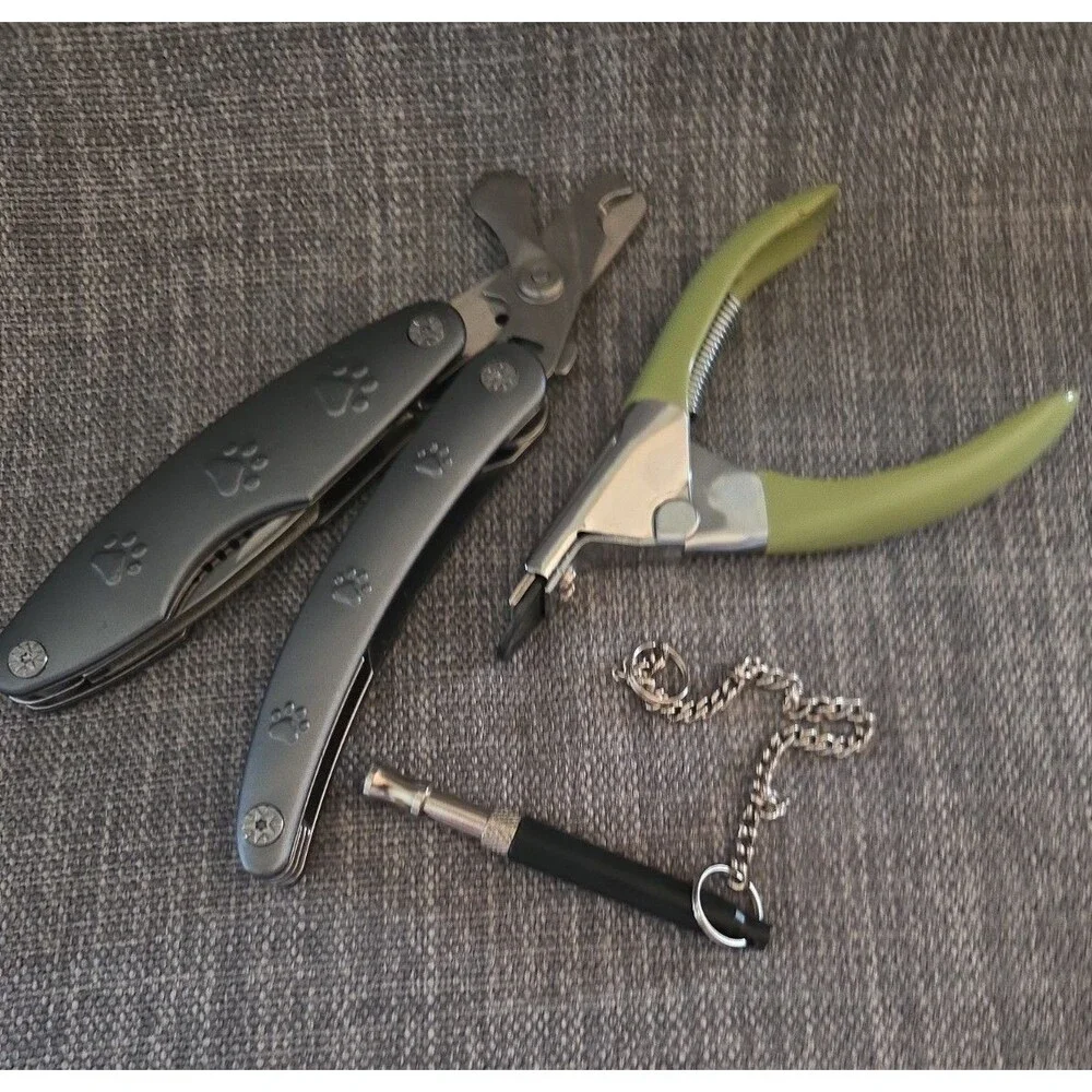 Pet Grooming Set Dog Nail Clippers Detail Trimmer Plus Dog Whistle